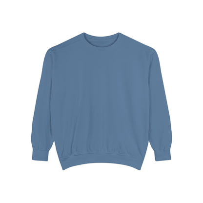 Custom Logo Comfort Colors Crewneck Sweatshirt | Left Chest & Back Print