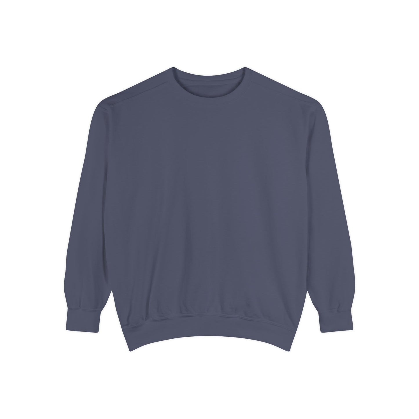 Custom Logo Comfort Colors Crewneck Sweatshirt | Left Chest & Back Print