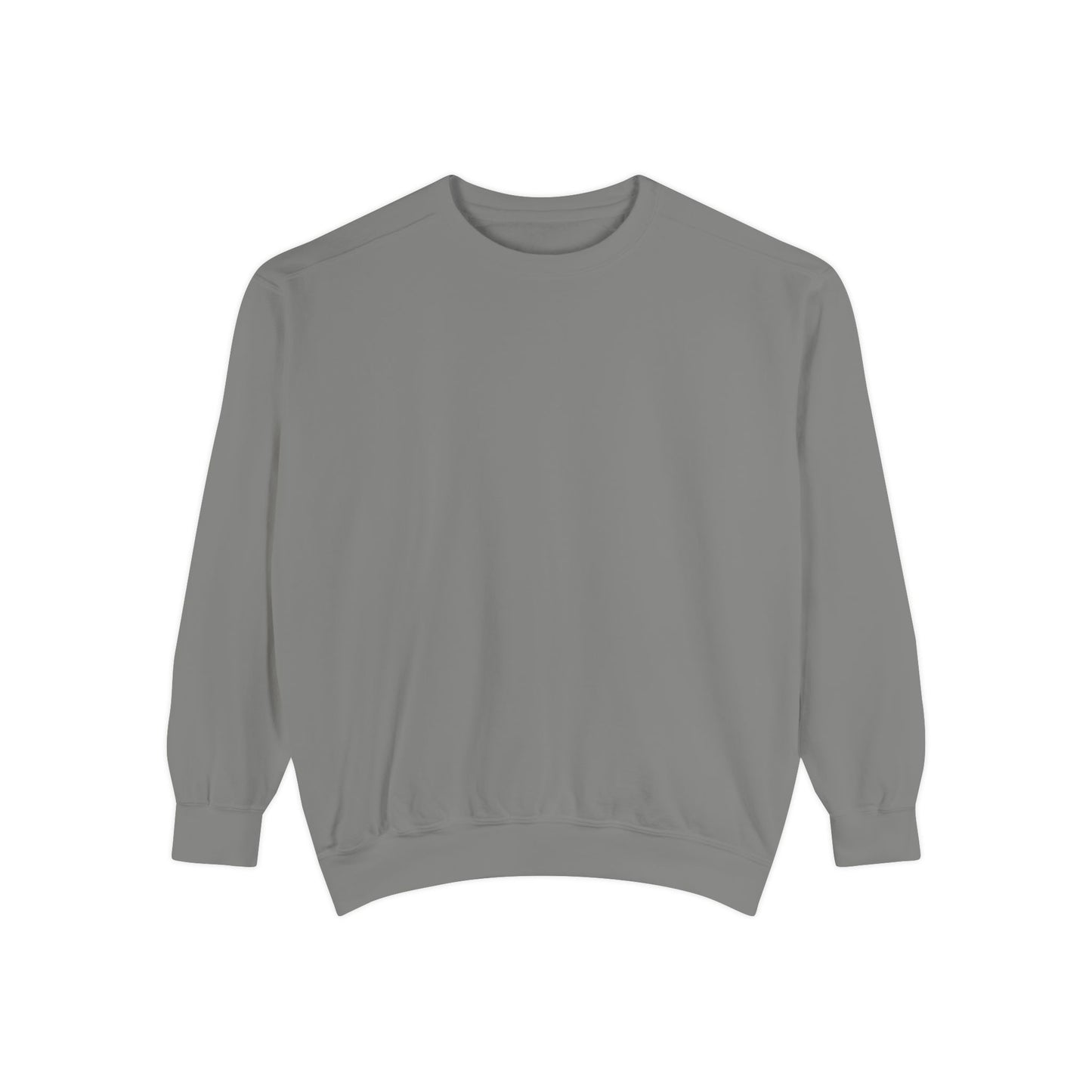 Custom Logo Comfort Colors Crewneck Sweatshirt | Left Chest & Back Print