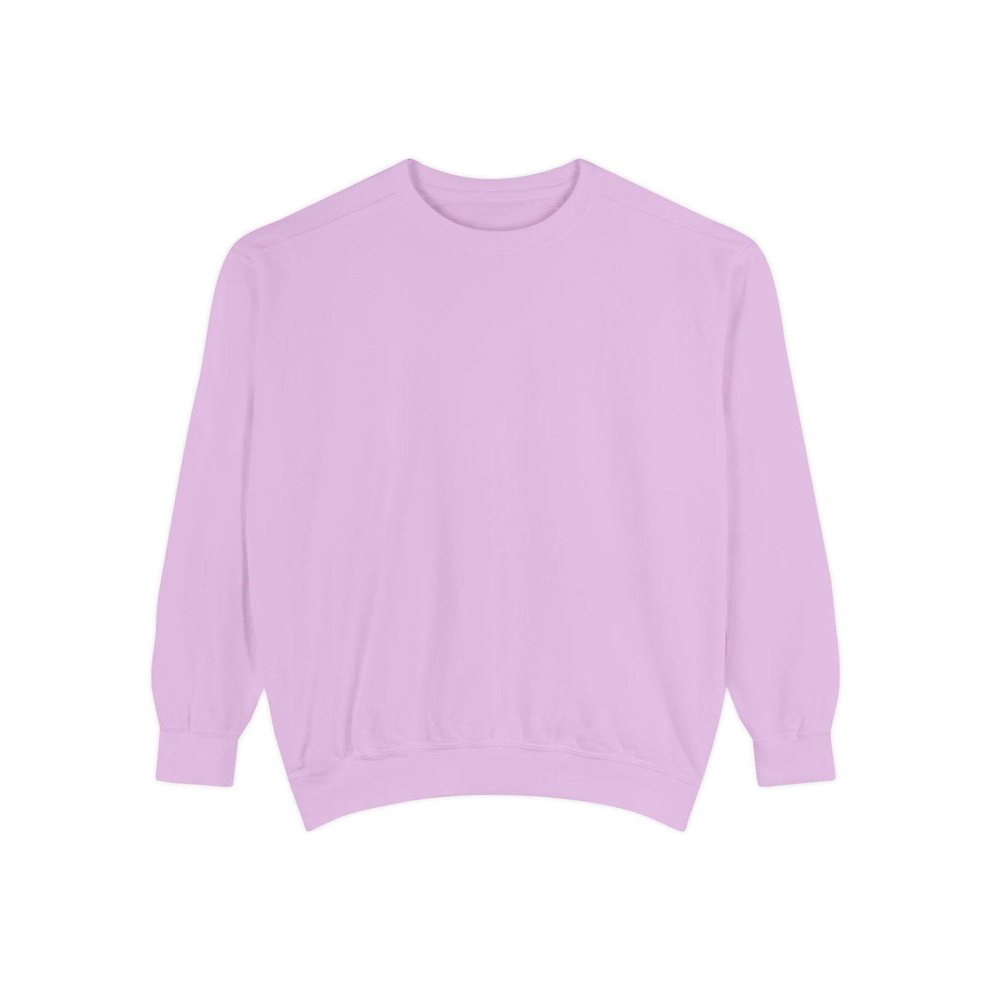 Custom Logo Comfort Colors Crewneck Sweatshirt | Left Chest & Back Print