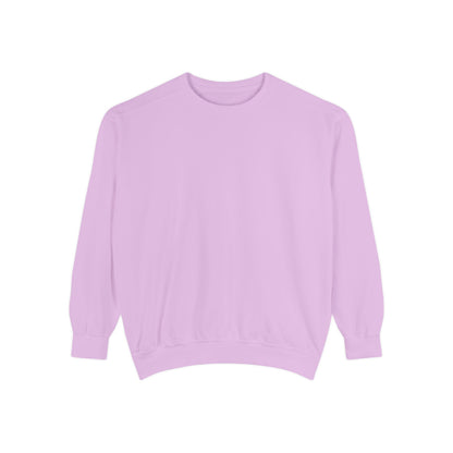 Custom Logo Comfort Colors Crewneck Sweatshirt | Left Chest & Back Print