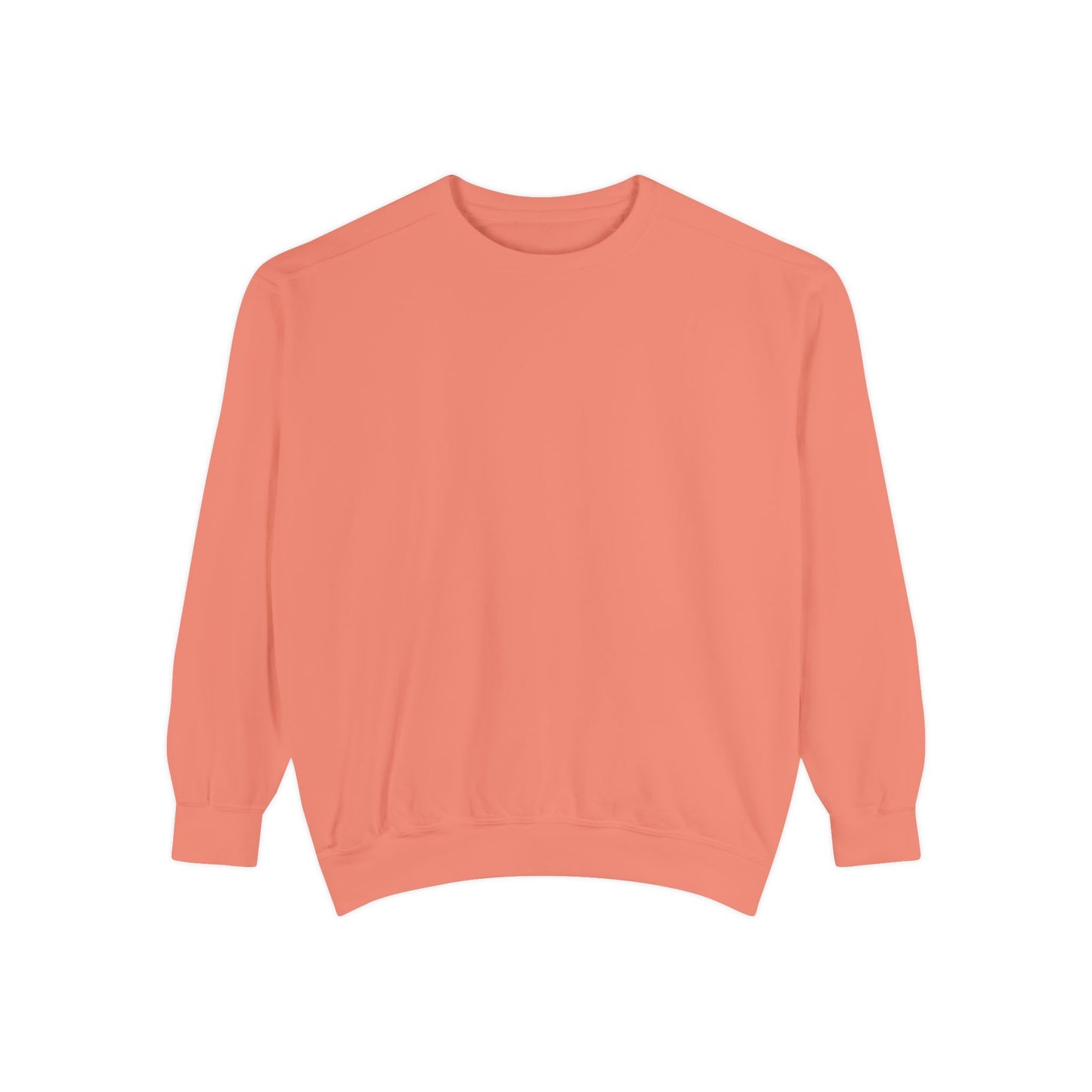 Custom Logo Comfort Colors Crewneck Sweatshirt | Left Chest & Back Print