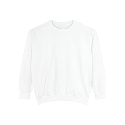 Custom Logo Comfort Colors Crewneck Sweatshirt | Left Chest & Back Print