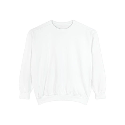 Custom Logo Comfort Colors Crewneck Sweatshirt | Left Chest & Back Print