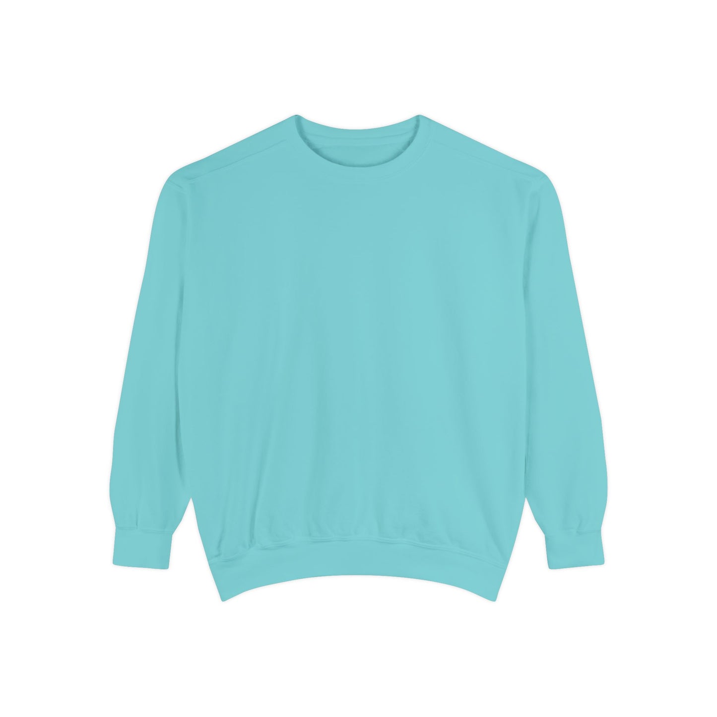 Custom Logo Comfort Colors Crewneck Sweatshirt | Left Chest & Back Print