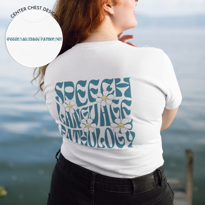 Groovy Daisy Speech Jersey T-Shirt | Front and Back Print