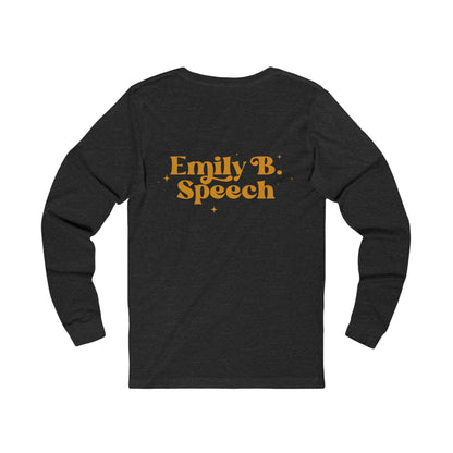 Custom Logo Jersey Long Sleeve T-Shirt | Left Chest & Back Print