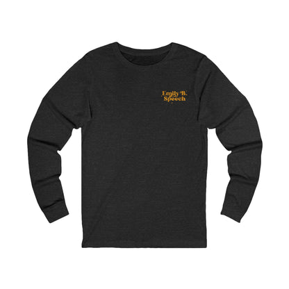 Custom Logo Jersey Long Sleeve T-Shirt | Left Chest & Back Print