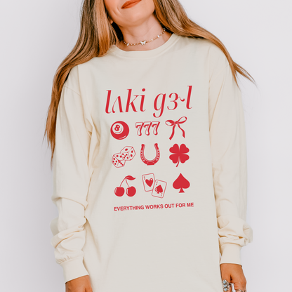 Lucky Girl IPA Long Sleeve Comfort Colors T-Shirt