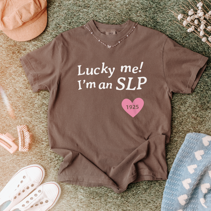 Lucky Me I'm an SLP Comfort Colors T-Shirt