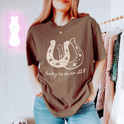 Lucky SLP Horseshoe Comfort Colors T-Shirt