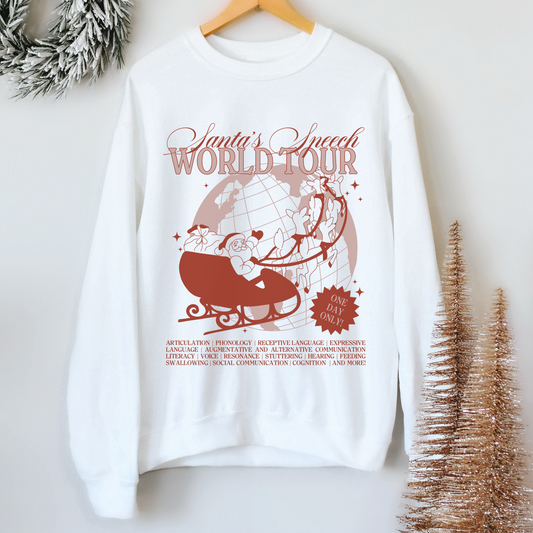 Santa's Speech Scope World Tour Crewneck Sweatshirt