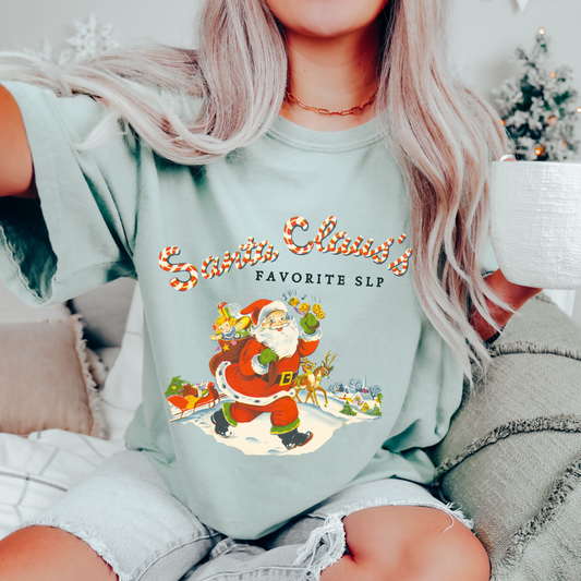 Santa Claus's Favorite SLP Comfort Colors T-Shirt
