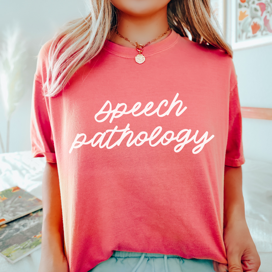 Speech Pathology Script Comfort Colors T-Shirt