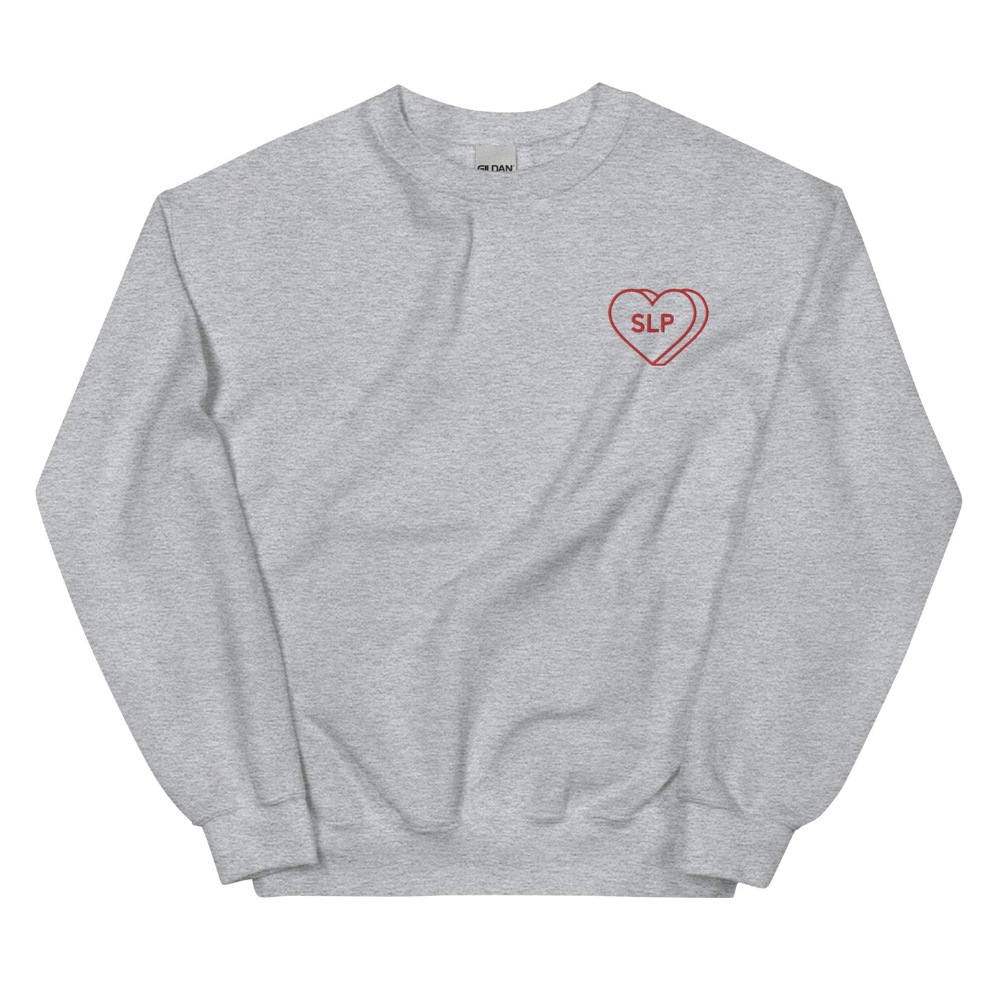 SLP Heart Embroidered Crewneck Sweatshirt