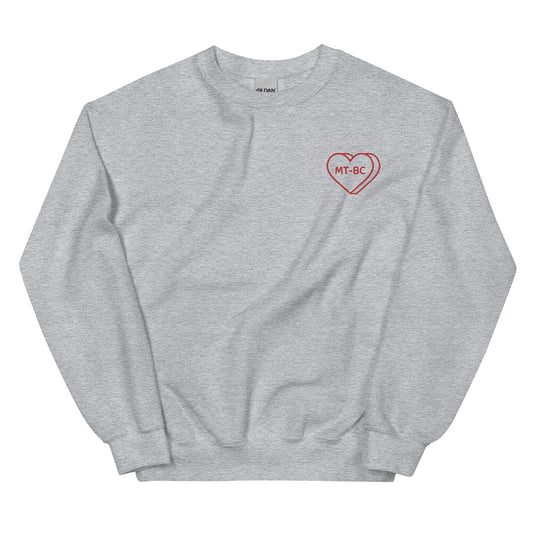 Music Therapist Embroidered Crewneck Sweatshirt