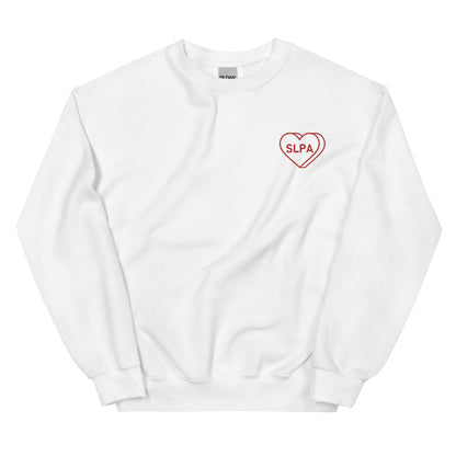SLPA Heart Embroidered Crewneck Sweatshirt