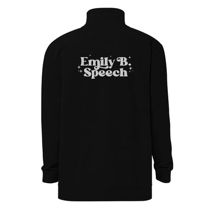 Custom Logo Embroidered Quarter Zip Sweatshirt | Front and Back Embroidery