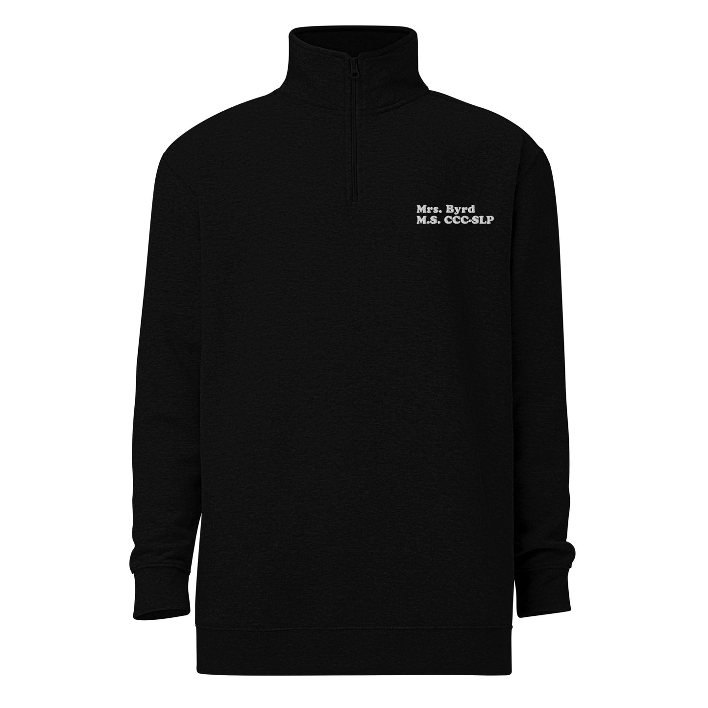 Personalized Embroidered Credentials Quarter Zip Sweatshirt