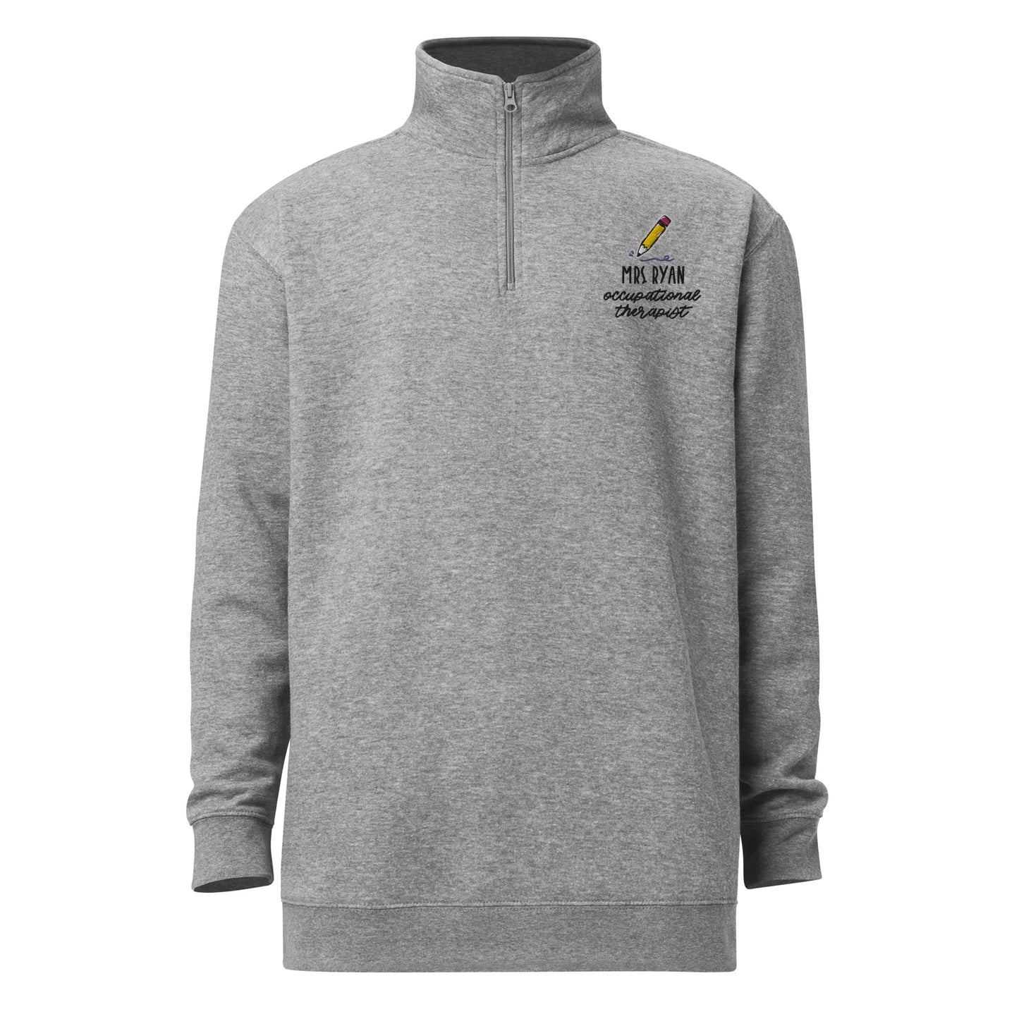 Personalized Embroidered OT Pencil Quarter Zip Sweatshirt