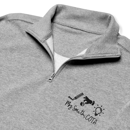 Personalized Embroidered COTA Quarter Zip Sweatshirt