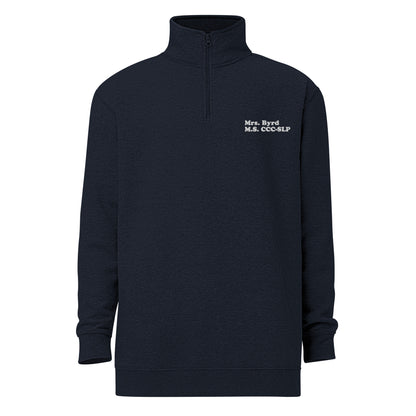 Personalized Embroidered Credentials Quarter Zip Sweatshirt