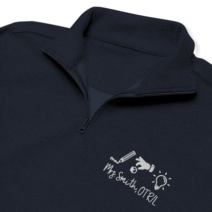 Personalized Embroidered OTR/L Quarter Zip Sweatshirt