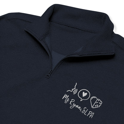 Personalized Embroidered SLPA Quarter Zip Sweatshirt