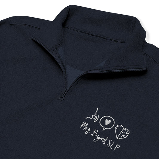 Personalized Embroidered SLP Quarter Zip Sweatshirt