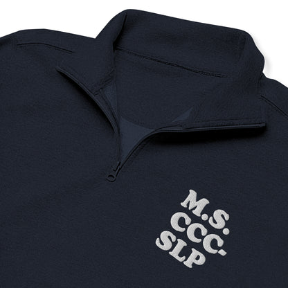 Custom Credentials Embroidered Quarter Zip Sweatshirt