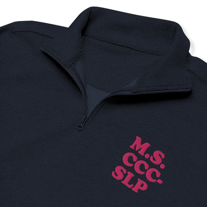 Custom Credentials Embroidered Quarter Zip Sweatshirt