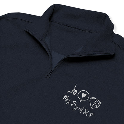 Personalized Embroidered SLP Quarter Zip Sweatshirt