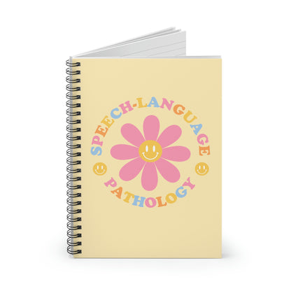 Speech Daisy Spiral Ruled Line Notebook