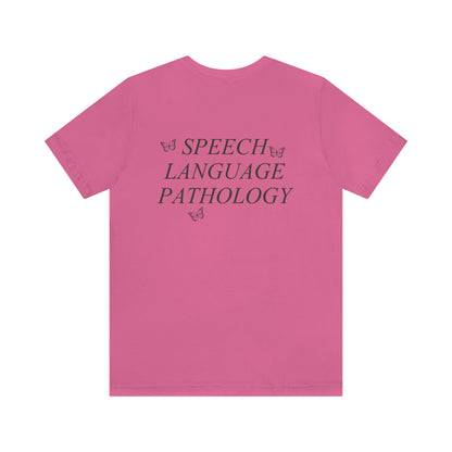 Speech Path Butterflies Jersey T-Shirt | Front and Back Print