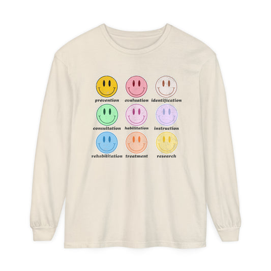 Retro Audiology Scope Long Sleeve Comfort Colors T-Shirt