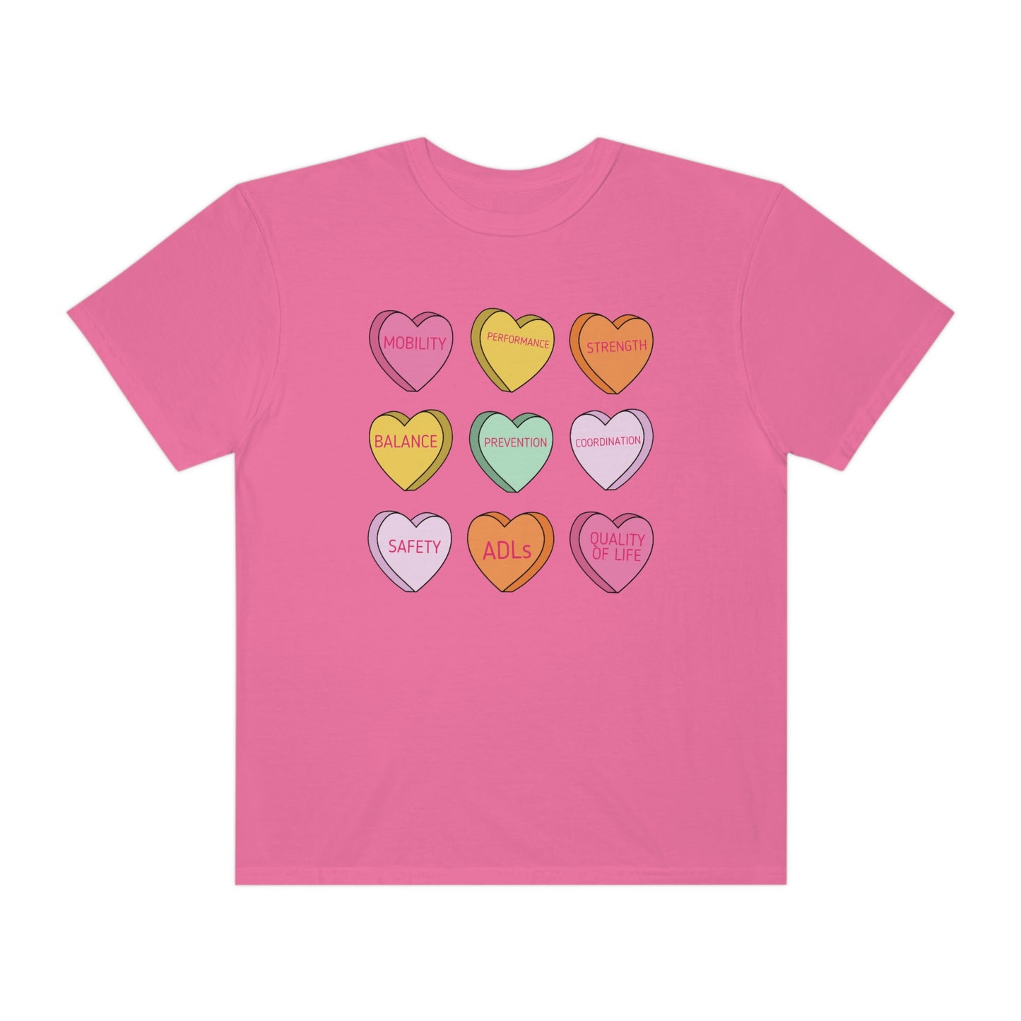 PT Scope Candy Hearts Comfort Colors T-Shirt
