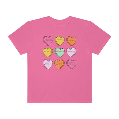PT Scope Candy Hearts Comfort Colors T-Shirt