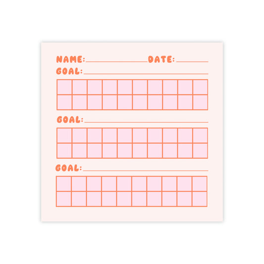 Multiple Goals Data Post-it® Note Pads