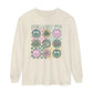 One Lucky PTA Distressed Long Sleeve Comfort Colors T-Shirt