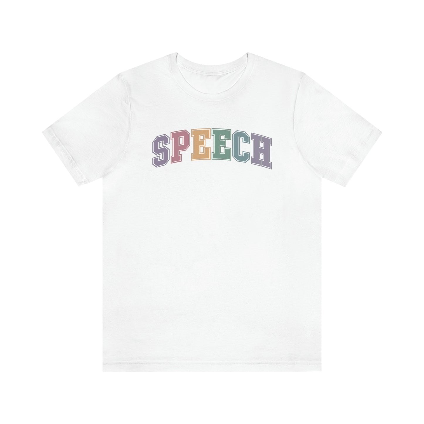 Pastel Varsity Speech Jersey T-Shirt