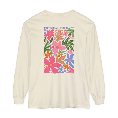 Physical Therapy Long Sleeve Comfort Colors T-shirt