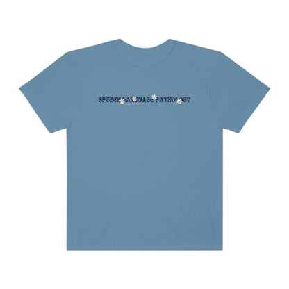 Speech Retro Daisy Comfort Colors T-Shirt | Front and Back Print