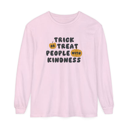 Trick or Treat Kindness Long Sleeve Comfort Colors T-Shirt