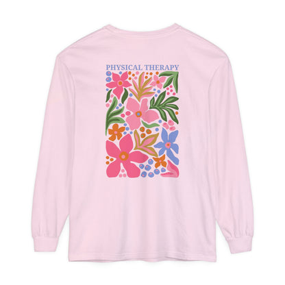 Physical Therapy Long Sleeve Comfort Colors T-shirt
