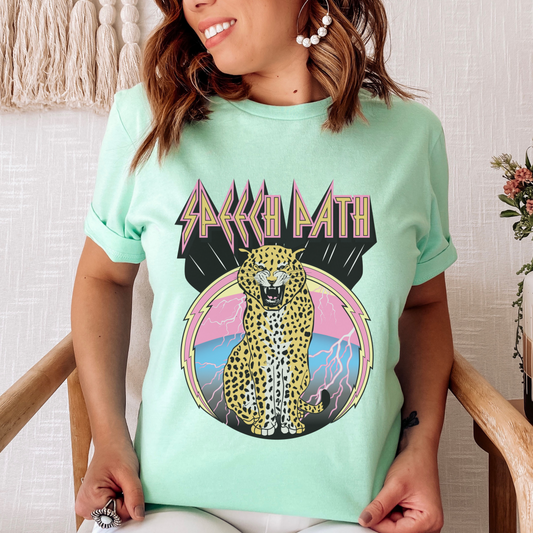 Speech Path Leopard Jersey T-Shirt