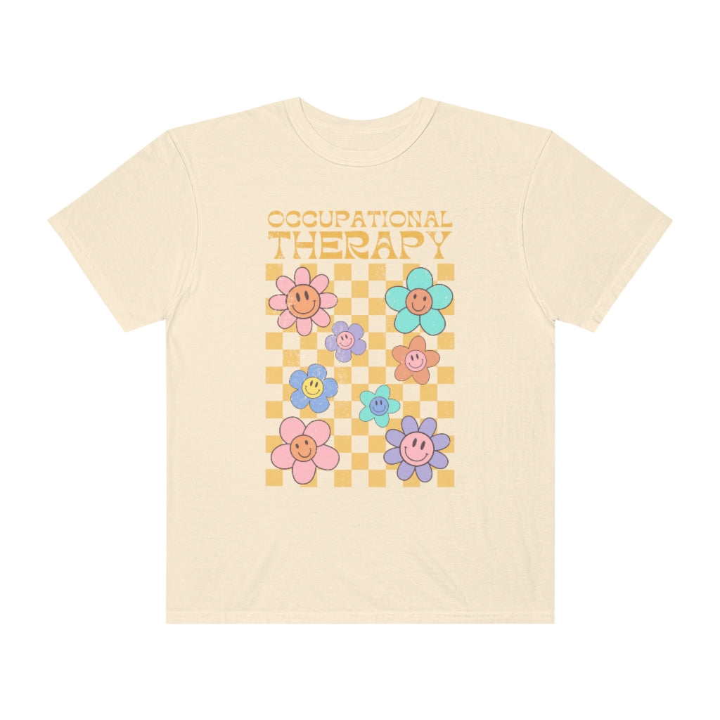 OT Distressed Retro Daisy Comfort Colors T-Shirt