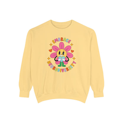 Embrace Neurodiversity Comfort Colors Sweatshirt