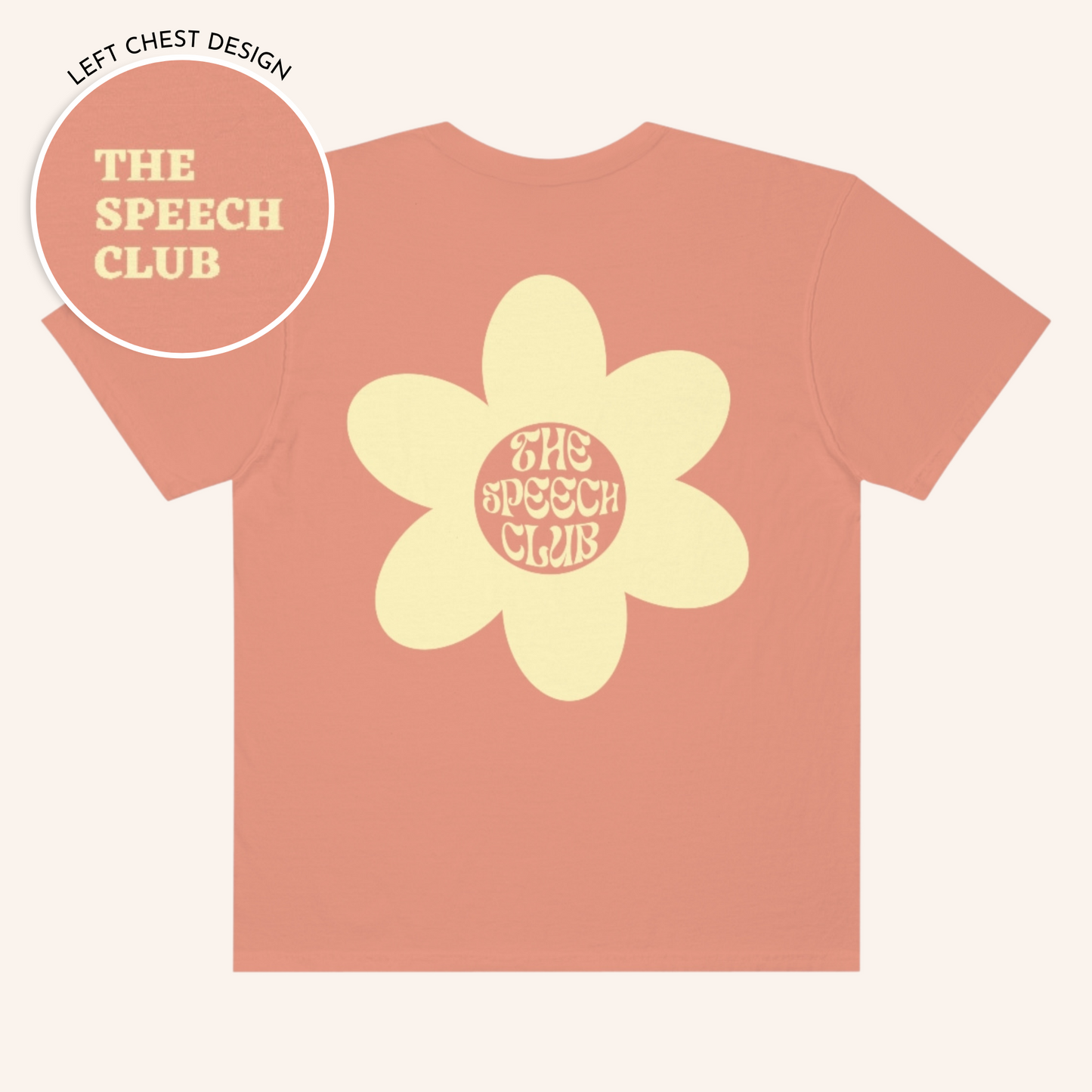 The Speech Club Comfort Colors T-shirt | Front and Back Print