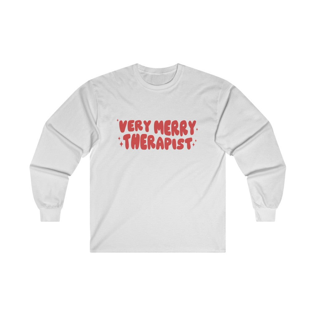 Very Merry Therapist Long Sleeve T-Shirt