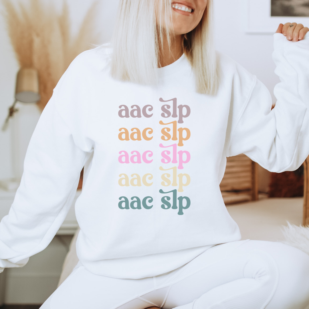 AAC SLP Neutral Crewneck Sweatshirt